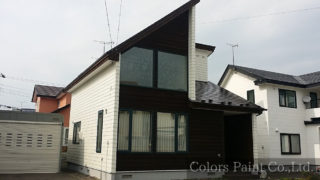 【塗装事例011】苫小牧市O邸「アイボリー色を使った統一感あるカラーリング。」