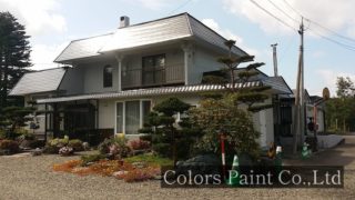 【塗装事例011】苫小牧市O邸「アイボリー色を使った統一感あるカラーリング。」
