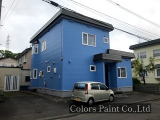 【塗装事例052】苫小牧市U邸「デザイン性の高いサイディングを最大限に活かすクリヤー」