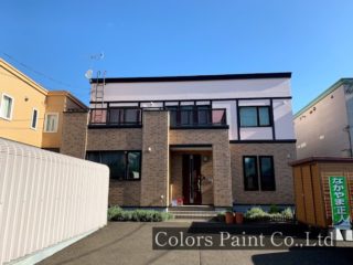 【塗装事例057】苫小牧市K邸「憧れのオレンジベージュで上品な雰囲気に塗り替え。」