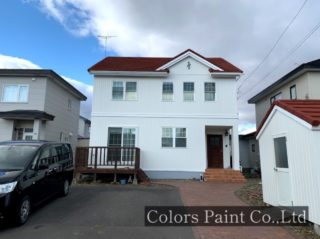 【塗装事例060】苫小牧市S邸「エレガントさが魅力的！ホワイトを基調としたナチュラルフレンチ。」