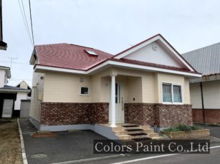 【塗装事例067】苫小牧市M邸「レンガを活かした西洋風な塗り替え。」