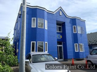 【塗装事例079】苫小牧市K邸「近隣の家との調和◎淡いグレージュで爽やかシンプルな仕上がり。」