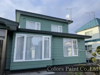 【塗装事例092】苫小牧市A邸「高意匠サイディングの良さを最大限に活かす。クリヤー塗装とブラウン」