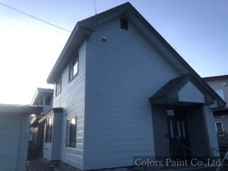 【塗装事例129】苫小牧市N邸「フレンチカントリースタイルで洋風なデザインをお洒落に。アイボリー✕レンガ✕赤い屋根」